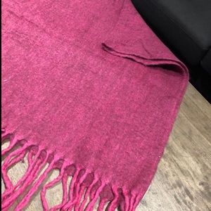 Pink throw decor blanket